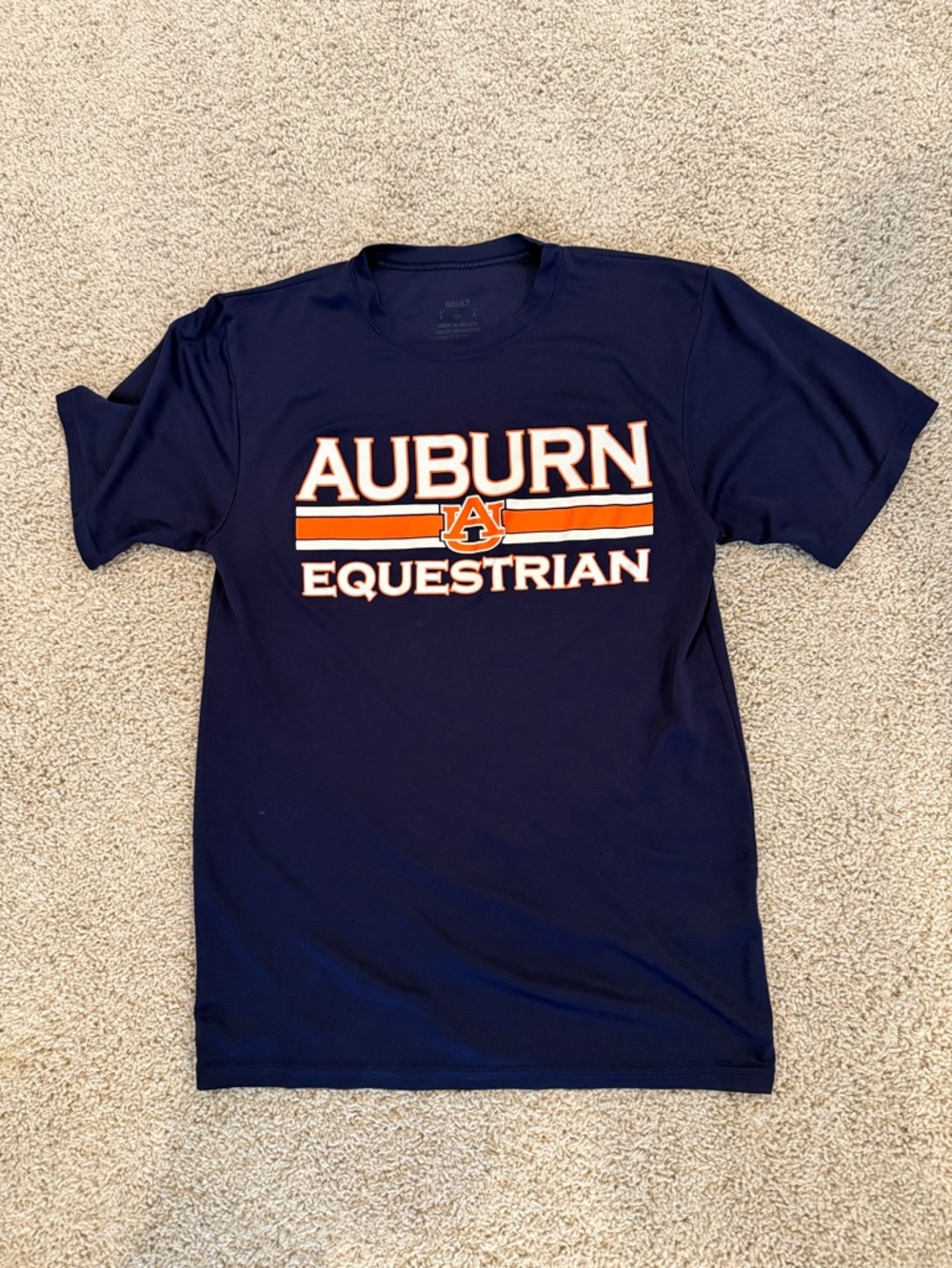 Auburn Equestrian Navy Short-Sleeve Tee